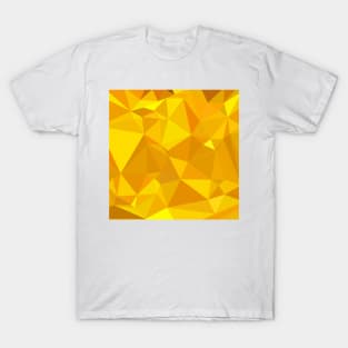 Peridot Yellow Abstract Low Polygon Background T-Shirt